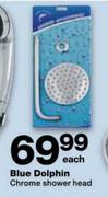 Blue Dolphin Chrome Shower Head-Each