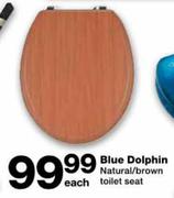 Blue Dolphin Natural/Brown Toilet Seat-Each