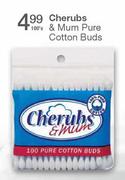 Cherubs & Mum Pure Cotton Buds-100's