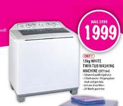 Defy 13kg White Twin Tub Washing Machine (DTT164)