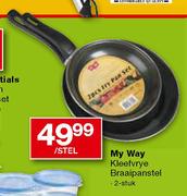 My Way Kleefvrye Braaipanstel-2 Stuk