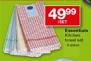 Essentials Kitchen Towel Set-8 Piece