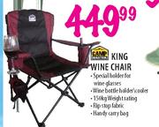 Camp Master King Wine Chair