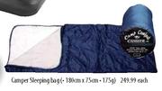 Camper Sleeping Bag-180cm x 75cm-175g each