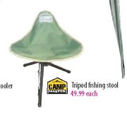 Camp Master Tripod Fishing Stool-each