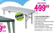 Mainstays 1.22m Folding Table