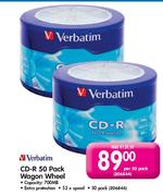 Verbatim CD-R 50 Pack Wagon Wheel