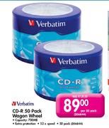 Verbatim CD-R 50 Pack Wagon Wheel-Per 50 Pack