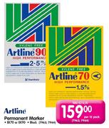 Artline Permanent Marker-Per 12 Pack