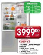 Defy Eco Combi Fridge/Freezer-340Ltr(DFC395)