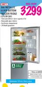 Defy Metallic Silver Bottom Freezer Fridge-266 Ltr (C315DFC381)