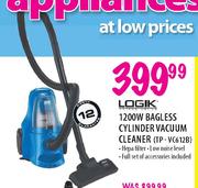 Logik 1200W Bagless Cylinder Vacuum Cleaner (TP-VC612B)