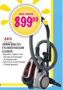 AEG 2000W Bagless Cylinder Vacuum Cleaner