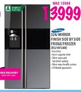 Samsung Mirror Finish Side By Side Fridge/Freezer-524 Ltr (RS21HFLMR)