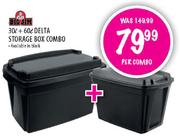 Big Jim Delta Storage Box Combo-30Ltr + 60Ltr Per Combo