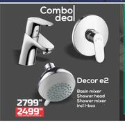 Decor e2 Basin Mixer/Shower Head/Shower Mixer With I-Box
