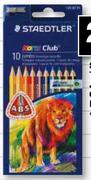 Staedtler Triangular Jumbo Colourint Pencils -10 Pack