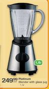 Platinum Blender With Glass Jug-1.5l Each