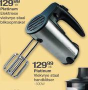 Platinum Vlekvrye Staal Handklitser-300W-Elk