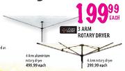 4 Arm Aluminium Rotary Dryer-Each