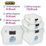 Addis Clear Storage Box-56Ltr Each
