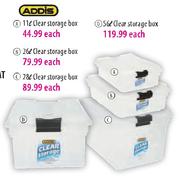 Addis Clear Storage Box-11Ltr Each