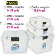 Addis Clear Storage Box-26Ltr Each