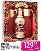 Botticelli Gourmet Cappuccino And 2 Cups In Gift Pack - 1 x 750ml