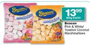 Beacon Pink & White/ Toasted Coconut Marshmallows - 400gm Each