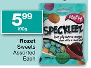 Rozet Sweets - 100gm Each