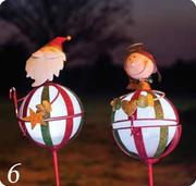 St Nicholas Solar Angel Or Santa Garden Light-100cm Each