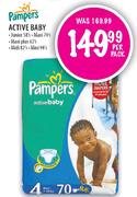Pampers Active Baby Midi 82's Per Pack