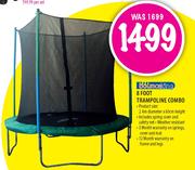 Bounceking 8 Foot Trampoline Combo