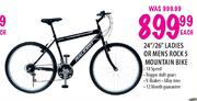 Ladies Or Mens Rock 5 Mountain Bike-24'/26" Each