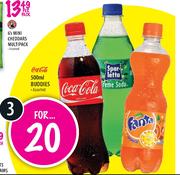 Coca Cola Buddies Assorted-3x500ml