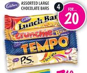 Cadbury Large Chocolate Bars Assorted-4's