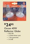 Osram 40W Reflector Globe