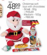 Chrismas Soft Toys With Chocolates Small-60g Each