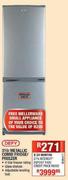 Defy Metallic Combi Fridge/Freezer-310Ltr