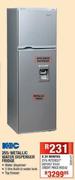 KIC Metallic Water Dispenser Fridge-255Ltr