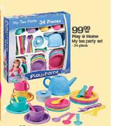 Play Home My Tea Party Set-34 Piece Set