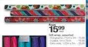 Gift Wrap Extra Wide Assorted-1.02mx5m