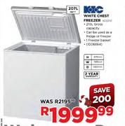 KIC White Chest Freezer-207L