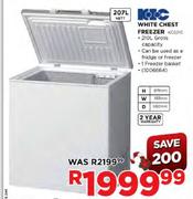 KIC White Chest Freezer-207ltr