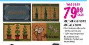 Mat Mania Print Mat-40x60cm Each