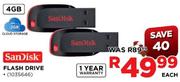 Sandisk Flash Drive-4GB Each