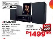 Sansui DVD Hi-Fi With Ipad Docking (MDVX1004)