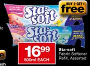 Sta-soft Fabric Softener Refill - 500ml Each