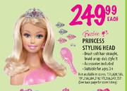 Barbie Princess Styling Head-Each 