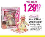 Dimian Soft Doll with 6 Sounds-Per Set